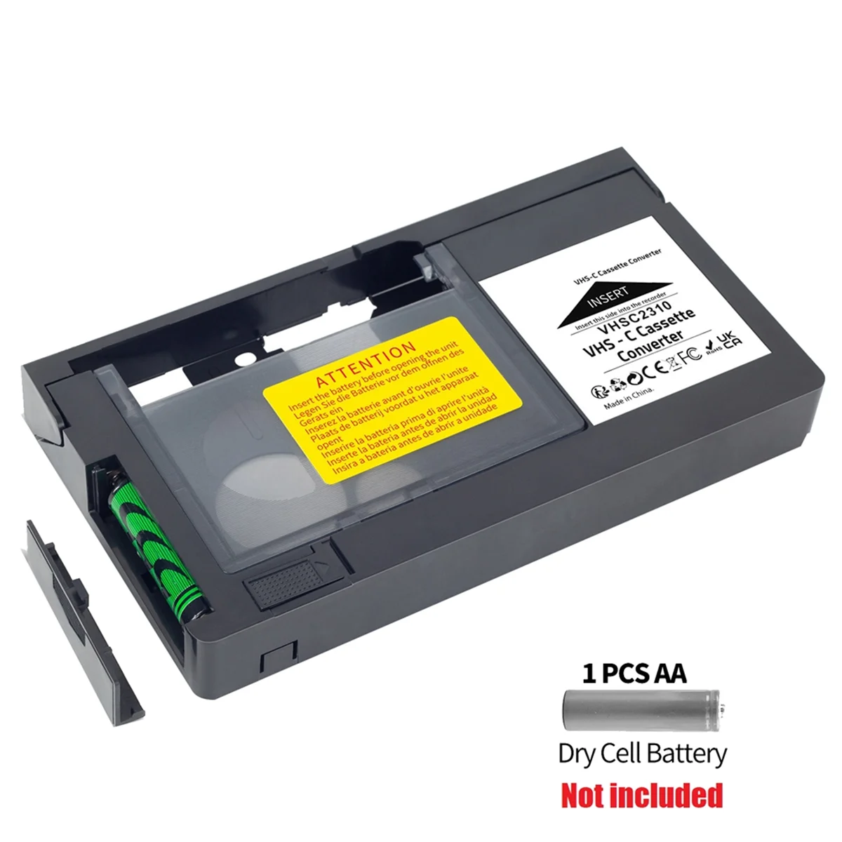 Кассетный преобразователь VHS-C для JVC RCA Panasonic адаптер VHS в VHSC SVHS-C не 8 мм/MiniDV/Hi8