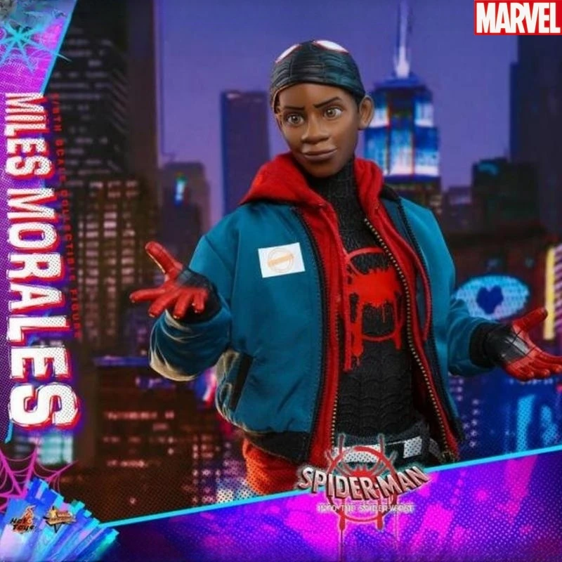 Фигурка Человека-паука Hottoys Ht Mms567, Фигурка Человека-паука в движении Майлс Моралес пени Паркер