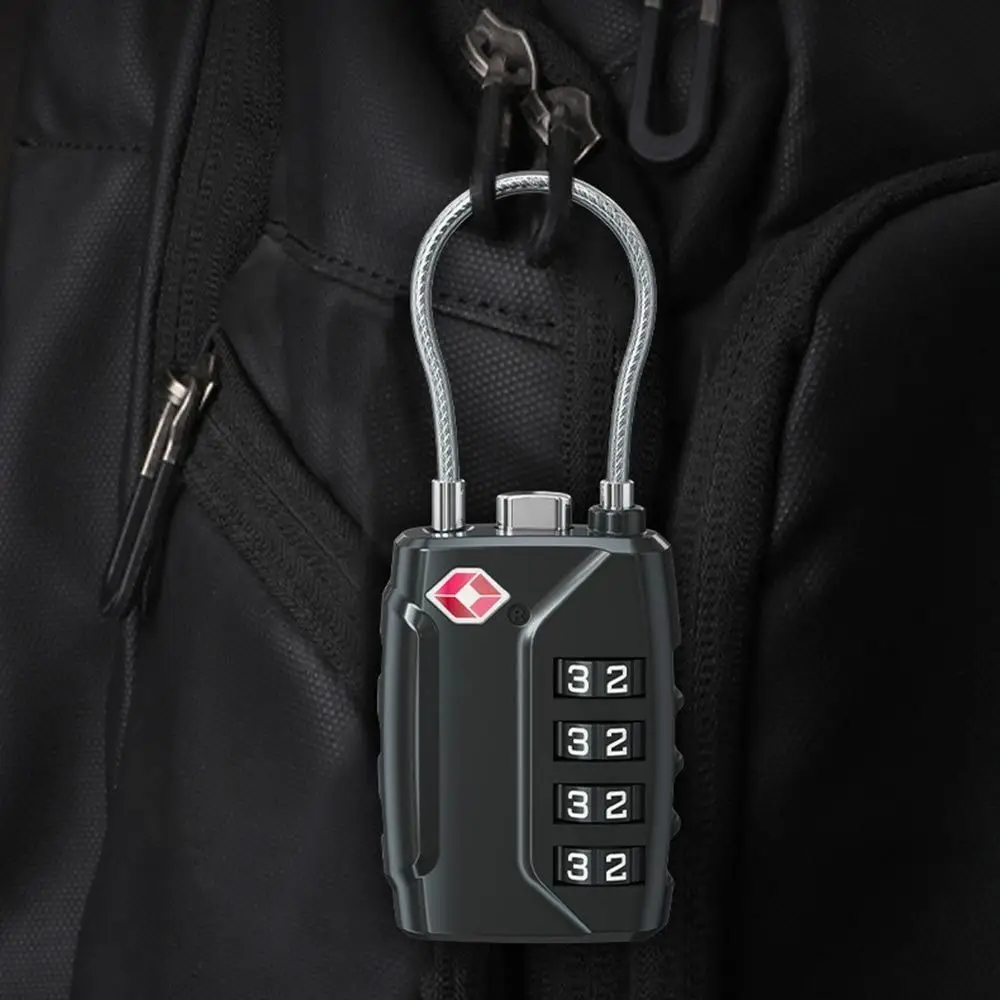 Портативный замок TSA на заказ из Проволочной веревки для путешествий чемоданов