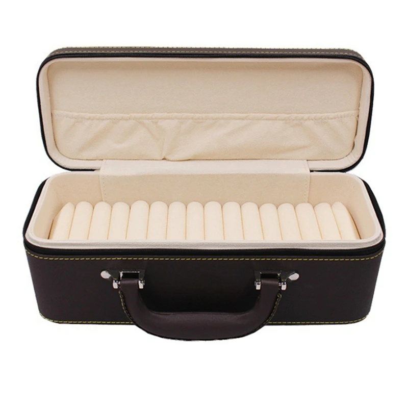 

15 Pu Bracelet Box Pendant Ring Display Jewelry Storage Box Watch, Bracelet Jade Bracelet Box Portable Bracelet Bo