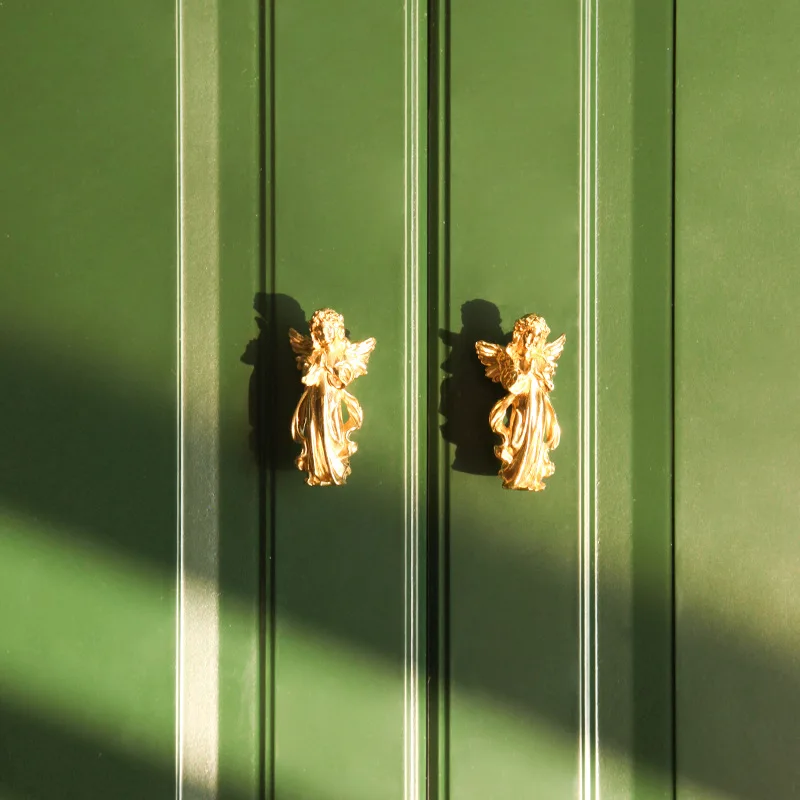 

Creative Knob Light Luxury Angel Drawer Handle Creative European Kitchen Cabinet Door Handle American Counter Wardrobe Handle