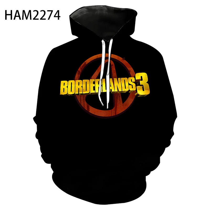 

2022 New Borders Hoodie Men's Women's Sweatshirt 3D Anime Creative Print Youth Student Kids Cool Sports Pullover