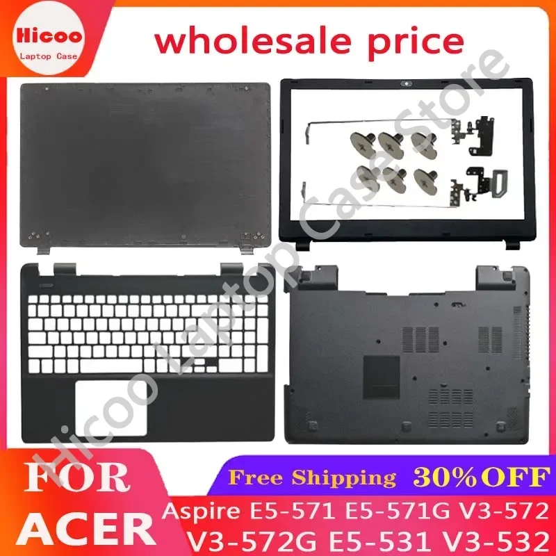 Для Acer Aspire E5-511 V3-532 E5-571 E5-571G E5-551G E5-521 задняя крышка ЖК-дисплея ноутбука/передняя