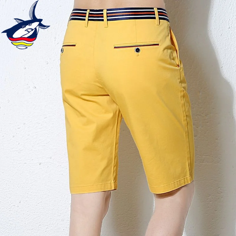 

Fasion Tace & Sark Brand Sorts Men 97% Cotton Breatable Casual Men's Sorts Knee Lent Yellow Red Sort Pants Plus Size 38