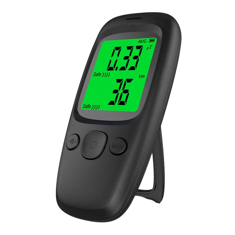 

1 Piece Electromagnetic Radiation Detector Emf Meter Handheld Counter Emission Dosimeter Black