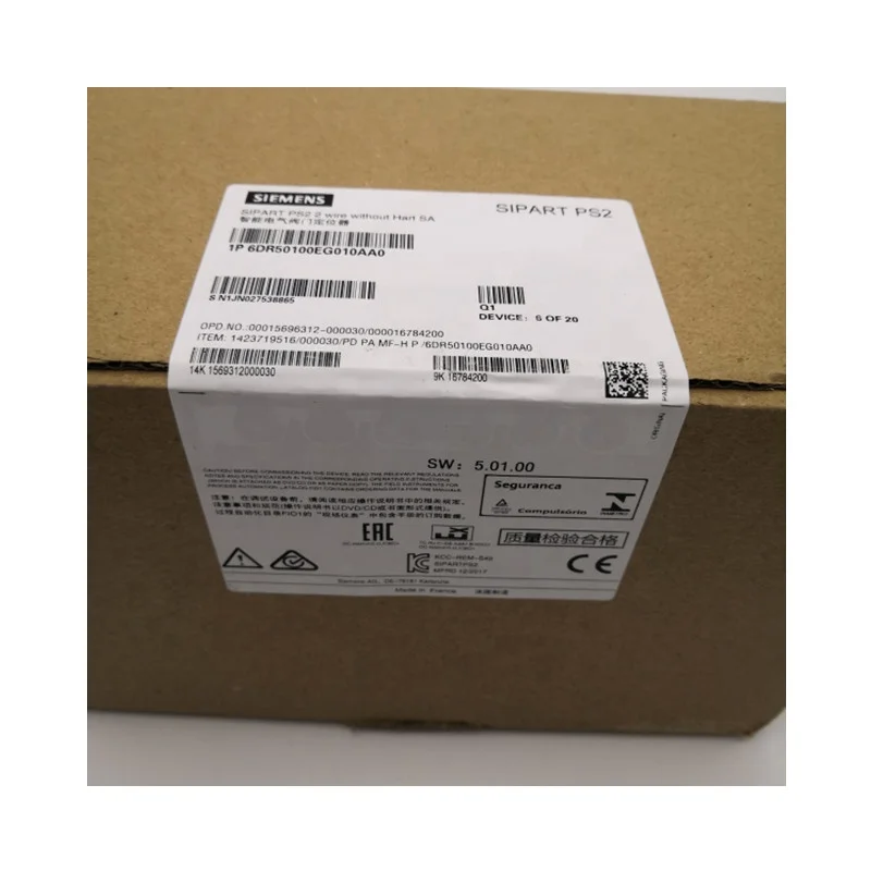

SIEMENS 6DR5010-0EG01-0AA0 SIPART PS2 2 WIRE WITHOUT HART SA