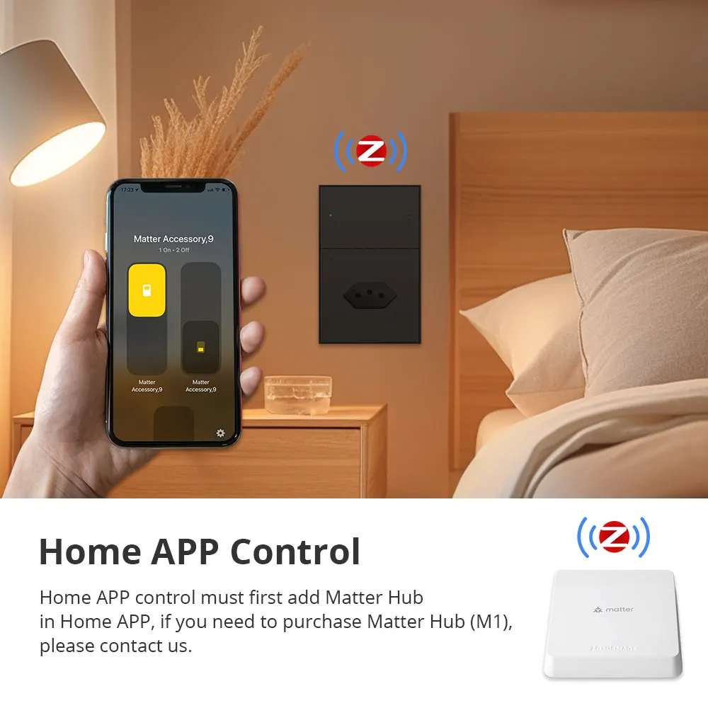 Розетка Tuya Zigbee Brazil Tomada 10A с 2-клавишным настенным выключателем Google Home Smartthings Homekit