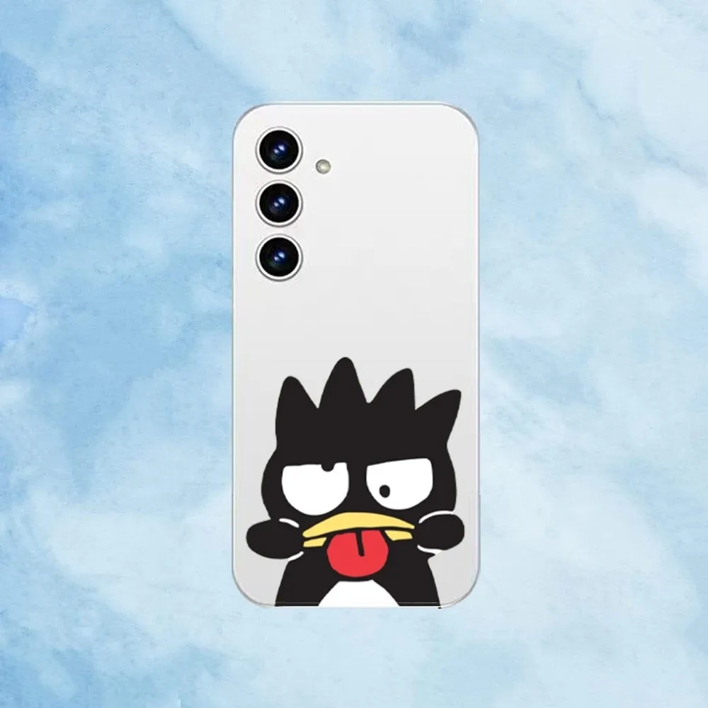 S-Sario Bad B-badtz Maru Phone Case For Samsung Galaxy A52 A12 A51 S21 Edge S22ULTRA S23 S20LITE Plus Ultra Transparent Cover