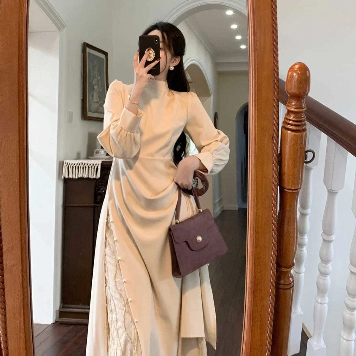 

Шикарные Повседневные платья средней длины с легкой талией, женское платье