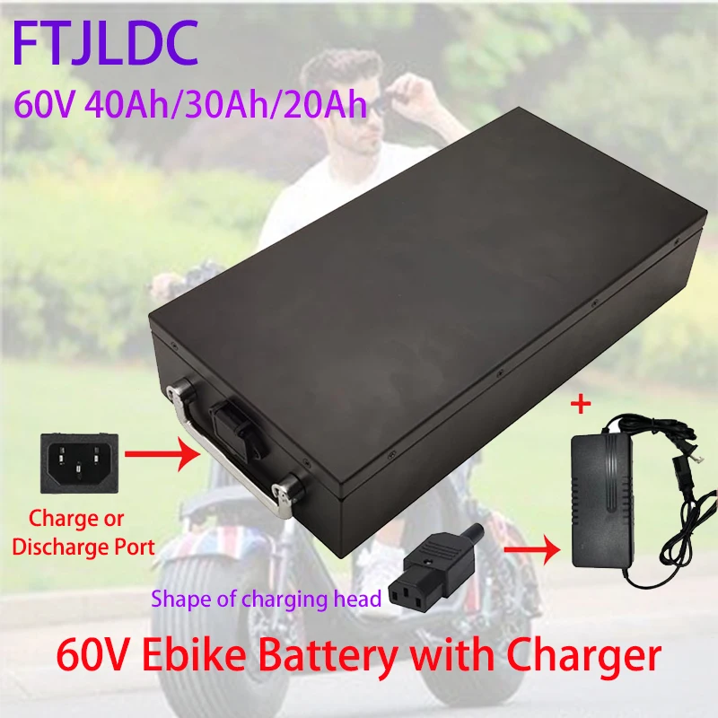 

60V 20Ah 30Ah 40Ah 16S 67.2V 18650 Battery Pack of Harley electric scooter for electric bicycle scooters below 2000W duty free