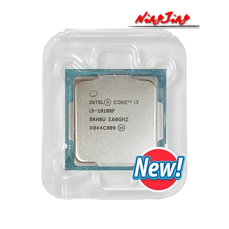 Процессор Intel Core i3-10100F NEW i3 10100F 3 6 ГГц 4-ядерный 8-поточный ЦПУ L2 = 1M L3 6m 65 Вт LGA 1200 новый