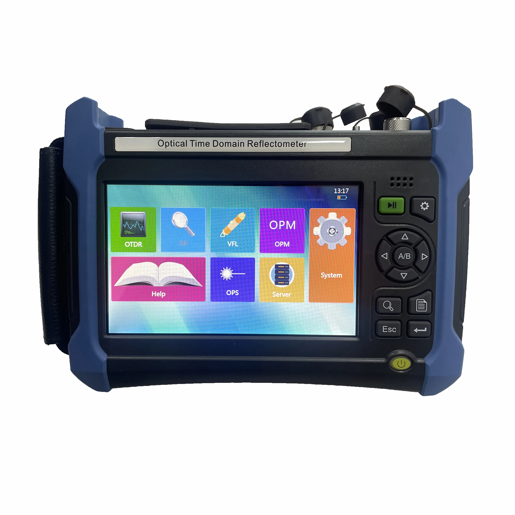 

1310/1550/1625nm PON OTDR with 37/36/37dB Dynamic Range and Touch Screen