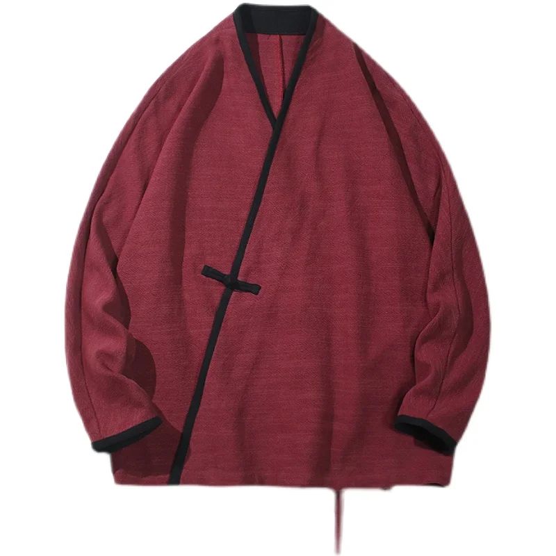 Традиционное китайское платье 2022 халат с длинным рукавом хлопковое постельное