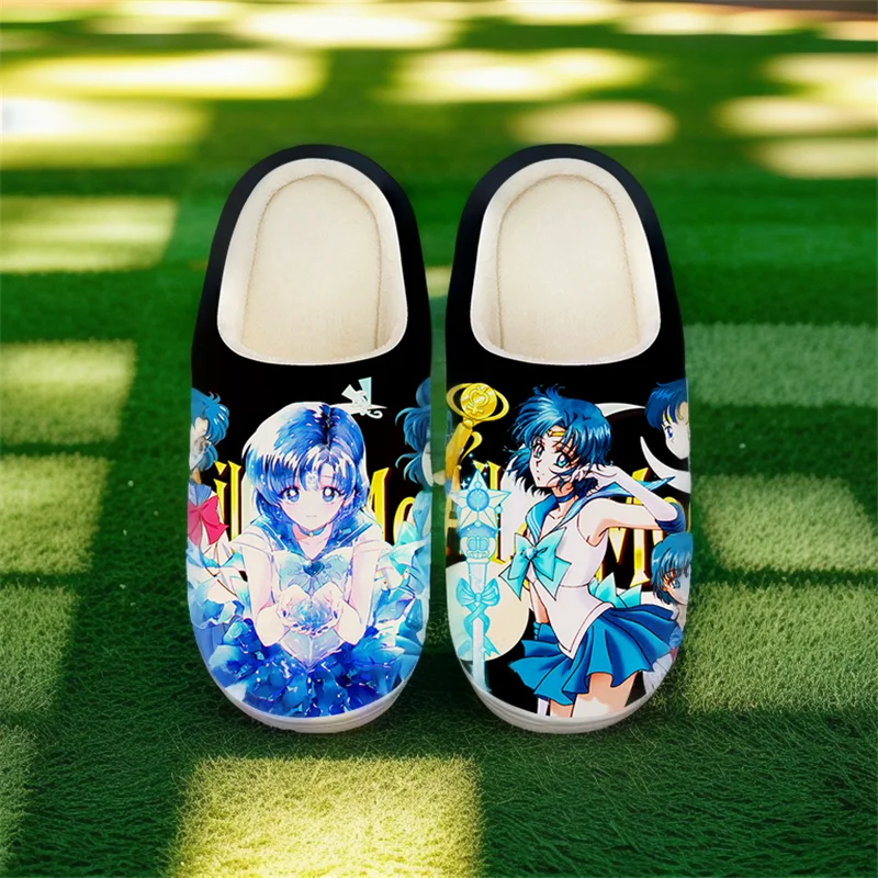 Тапочки для женщин и девочек унисекс аниме тапочки Сейлор Мун Hino Rei милая обувь