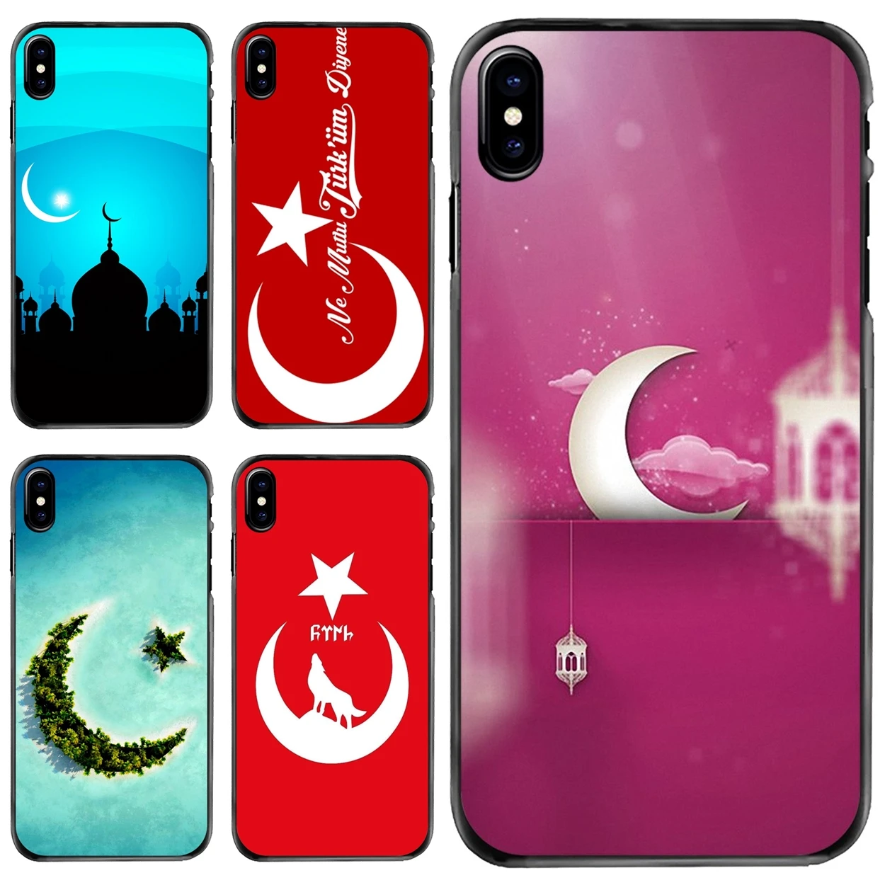 

Islam Mosque Crescent logo Hard Phone Shell Case For Apple iPhone 11 12 13 14 Pro MAX Mini 5 5S SE 6 6S 7 8 Plus 10 X XR XS