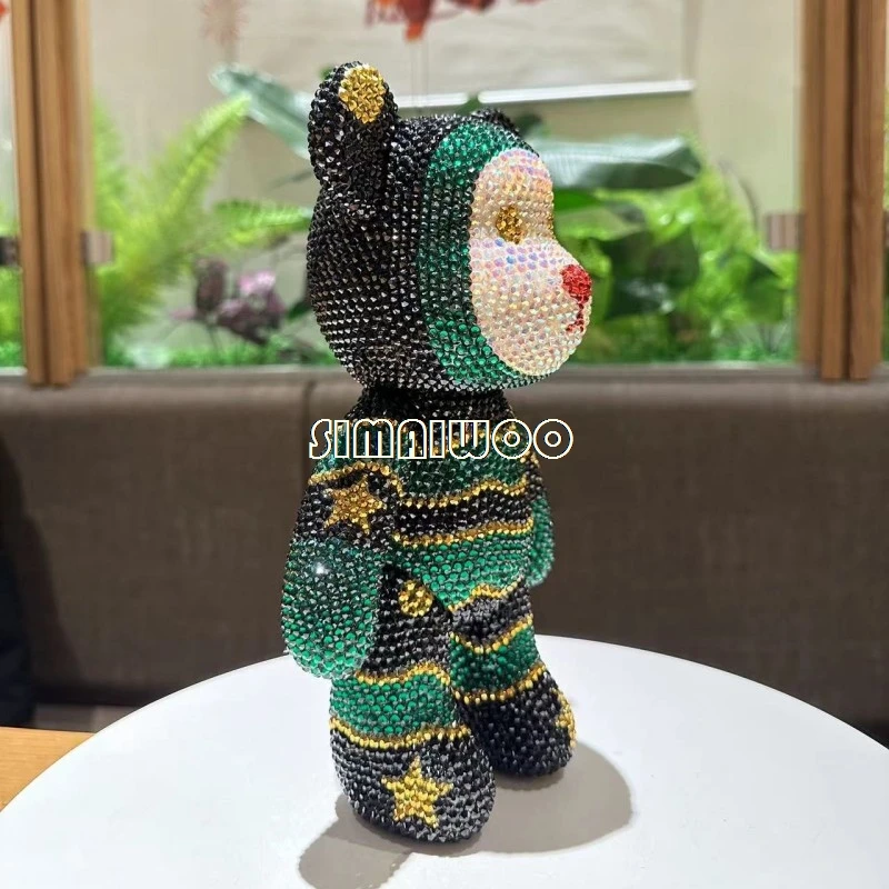 Ручная работа со стразами Санта-Клаус зеленая кукла DIY ручная Рождественская