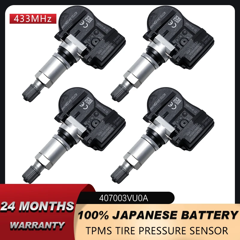 Датчик давления в шинах TPMS 407003VU0A 433 МГц для NISSAN X-TRAIL ROGUE NV200 Qashqai NOTE 407005663R 407003VU0B