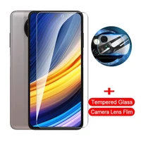 2in1 protective glass for xiaomi poco x3 pro nfc screen protector on pocox3pro x3pro x 3pro 6 67 camera protection fil
