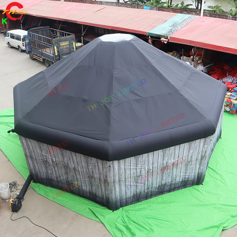 Фото 10 м Dia надувной Бар Паб комната DDU надувные Ирландский Паб газон палатка для фотографий с цифровой печатью №3