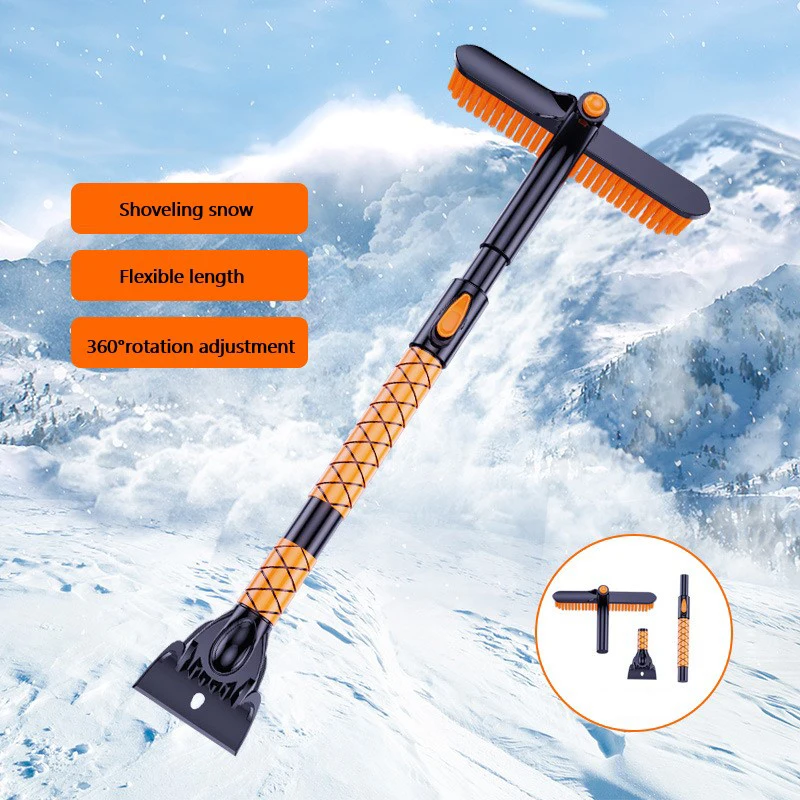 

Detachable Car Snow Removal Shovel Snow Brush Ice Scraper Multifunctional Snow Cleaning Tool with Foam Grip for Car Truck SUV