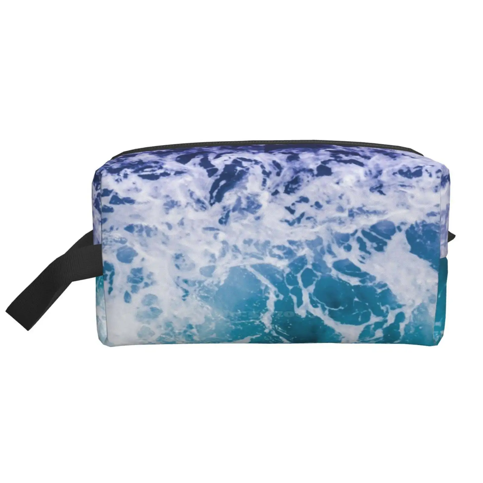 

Дорожные спортивные сумки для хранения с голубыми волнами океана, большой размер, для пляжа, сухого отдыха, Хамса, походов на путешествие, хорошая сосна