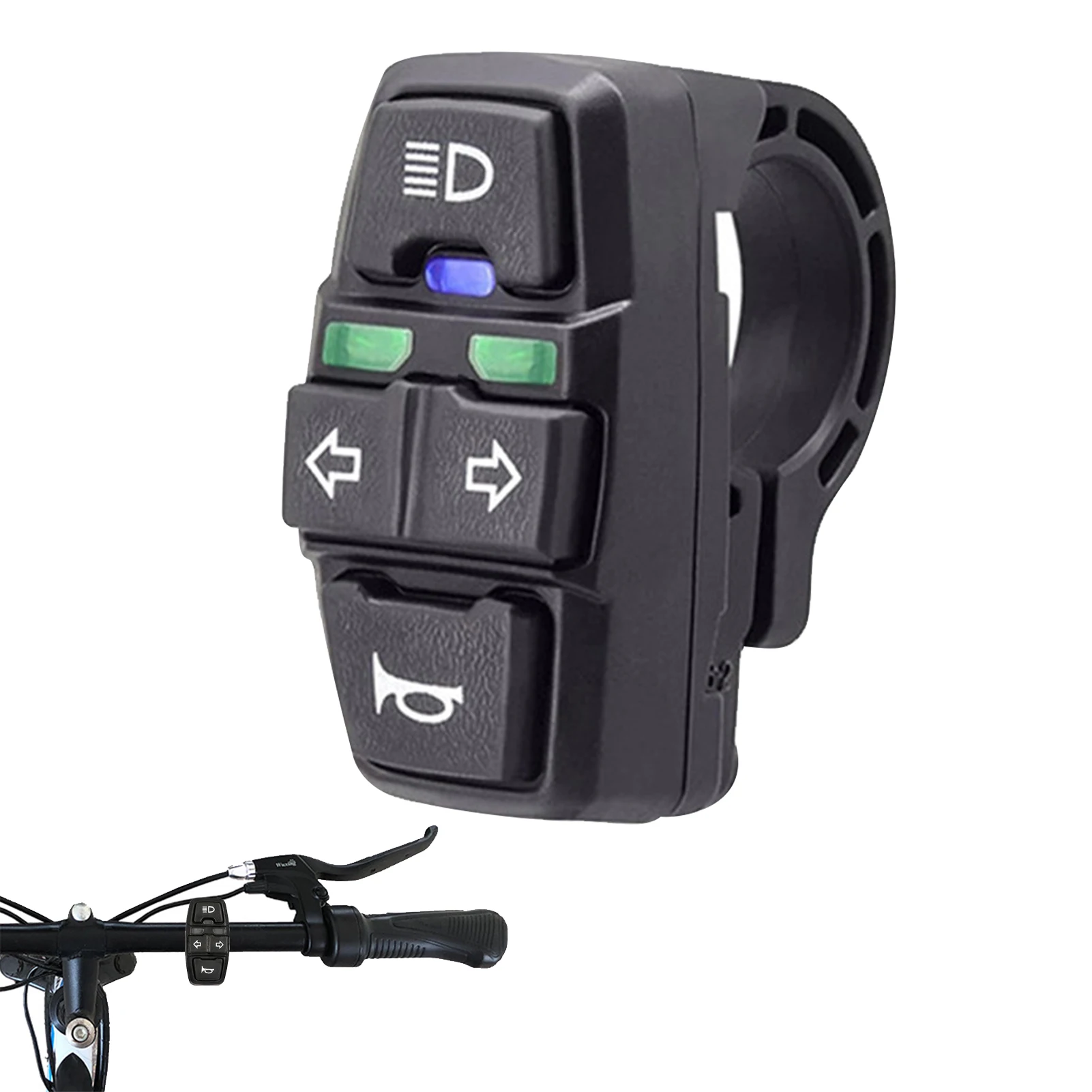 

Высветильник ель света мотоциклетный 3 в 1, сигнал поворота на руль велосипеда