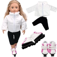 18 inch girls doll clothes autumn winter warm clothes pants newborn baby toy accessories for 43cm boys american doll gifts c550