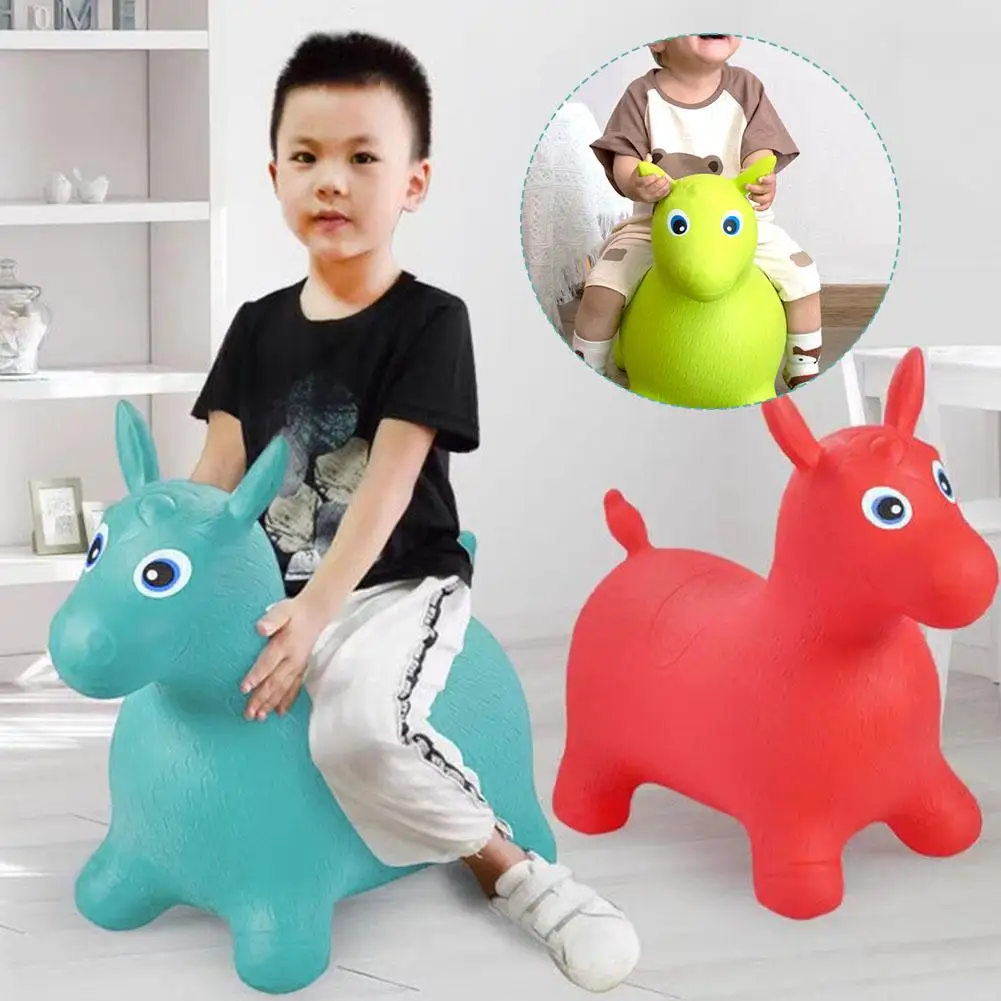 1 шт. Детская Надувная лошадь-батут