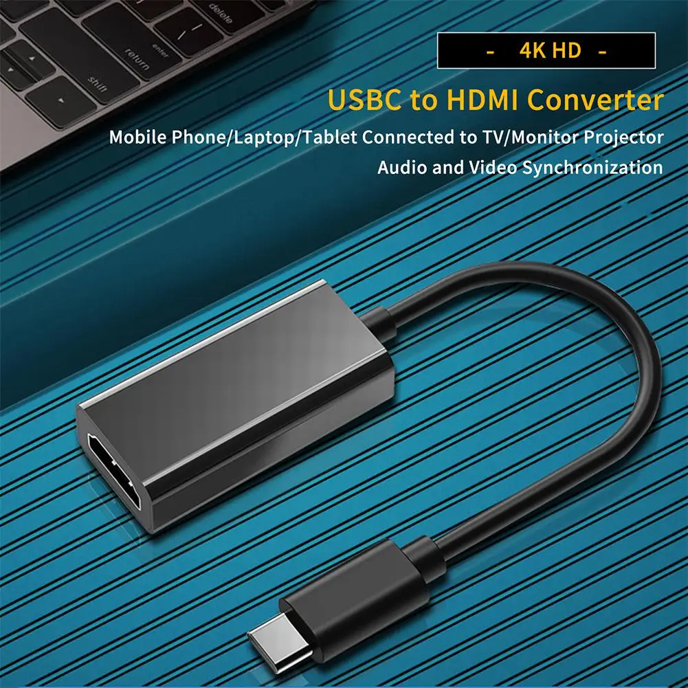 

Typ-c Converter Typ-c To Hdmi-compatible Female 4k60hz Hd Projection Mobile Tv Screen Adapter Cable