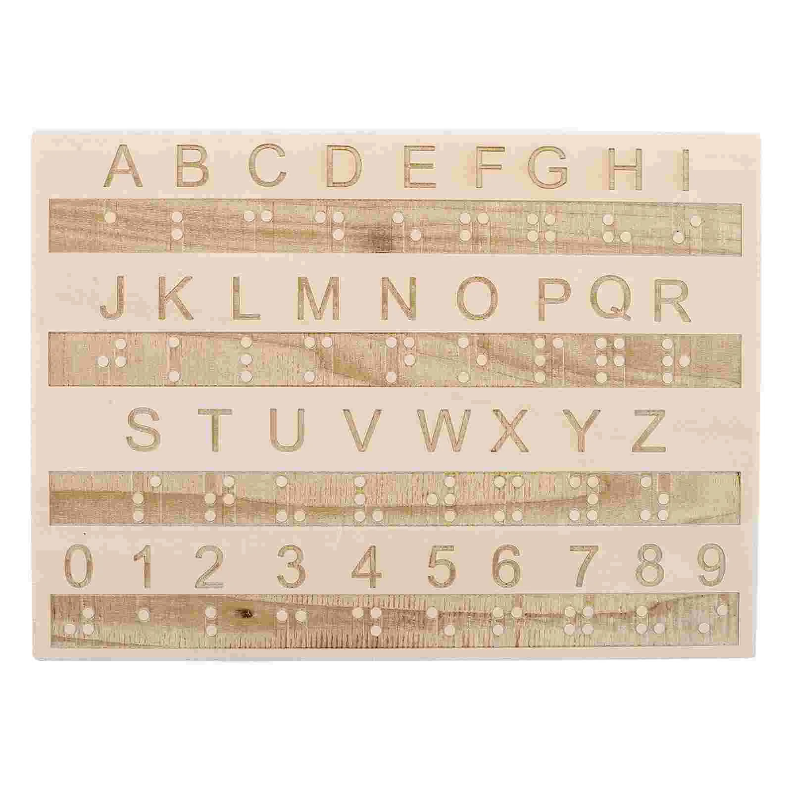 Накладки Braille Alphabet Impaired Vision Products Обучающая линейка Слепые игры Низкие для
