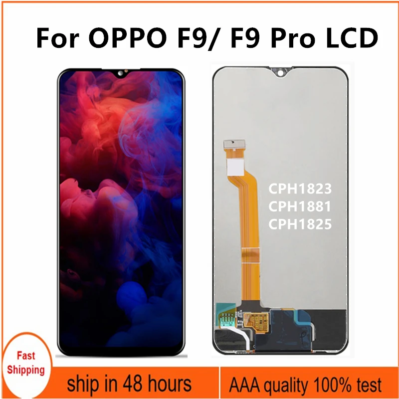 

6.3'' For OPPO F9 LCD Screen Touch Screen Digitizer Assembly For OPPO F9 Pro CPH1823 CPH1881 CPH1825 LCD Screen