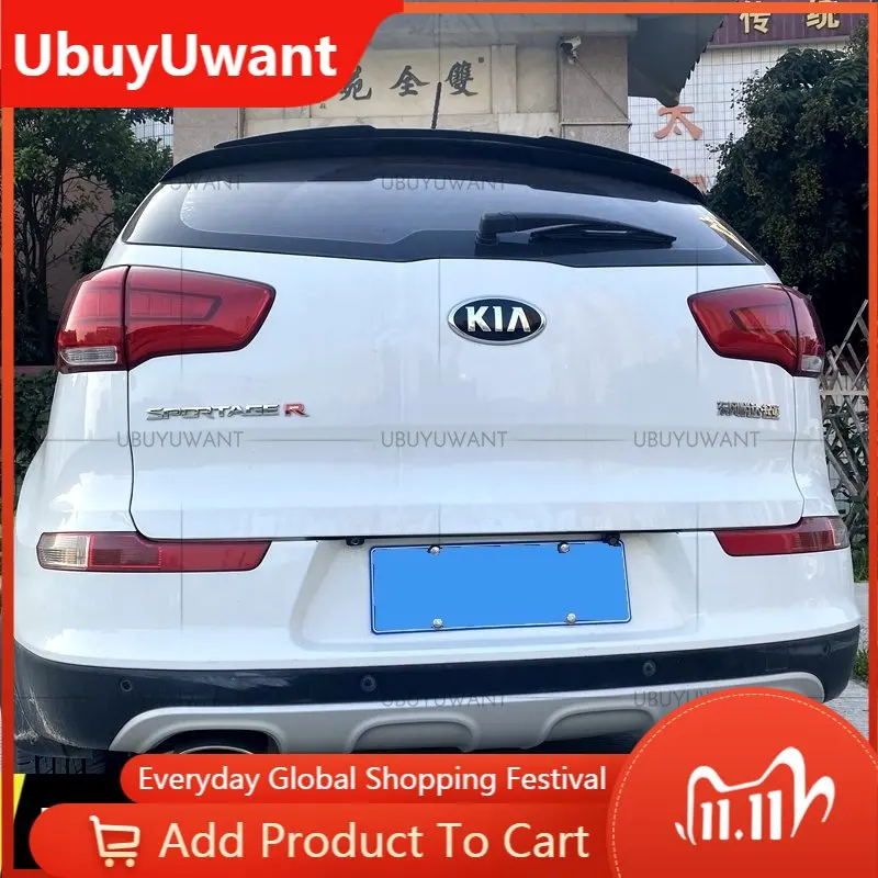 

Для Kia Sportage R 2010 2011 2012 2013 2014 2016 2017 Резина углеродного цвета задний багажник губа багажника задний спойлер на крышу