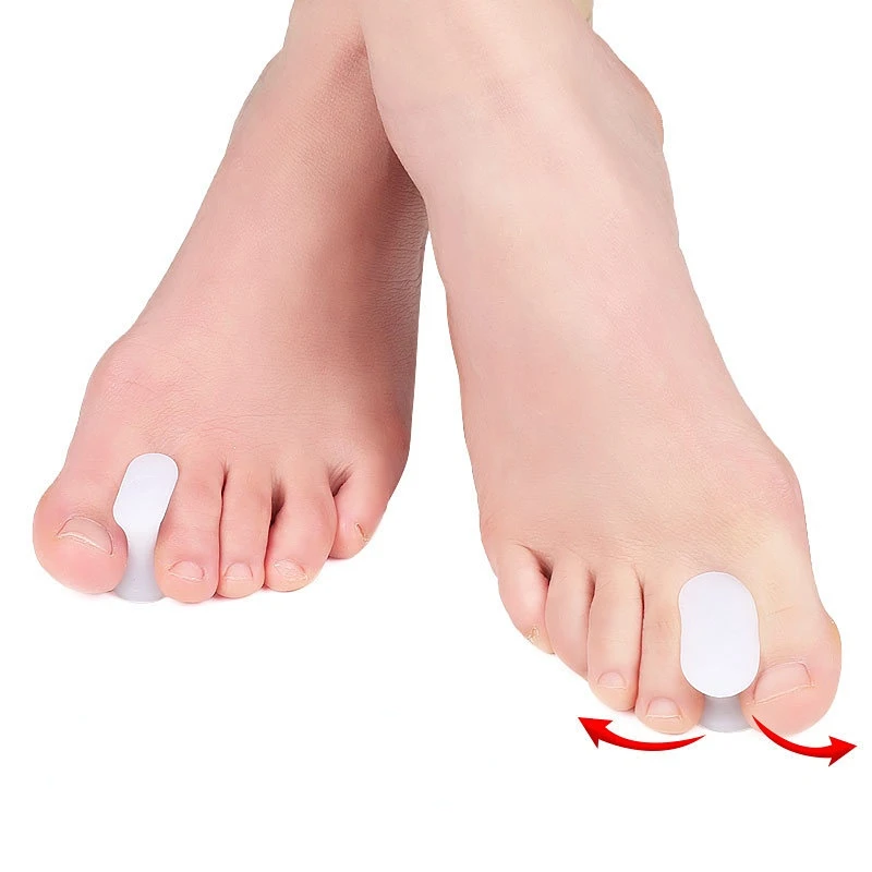 

1Pair Toe Separator Gel Foot Care Tool Silicone Big Toe Bunion Straightener Valgus Hallux Bunion Protector Corrector Alignment