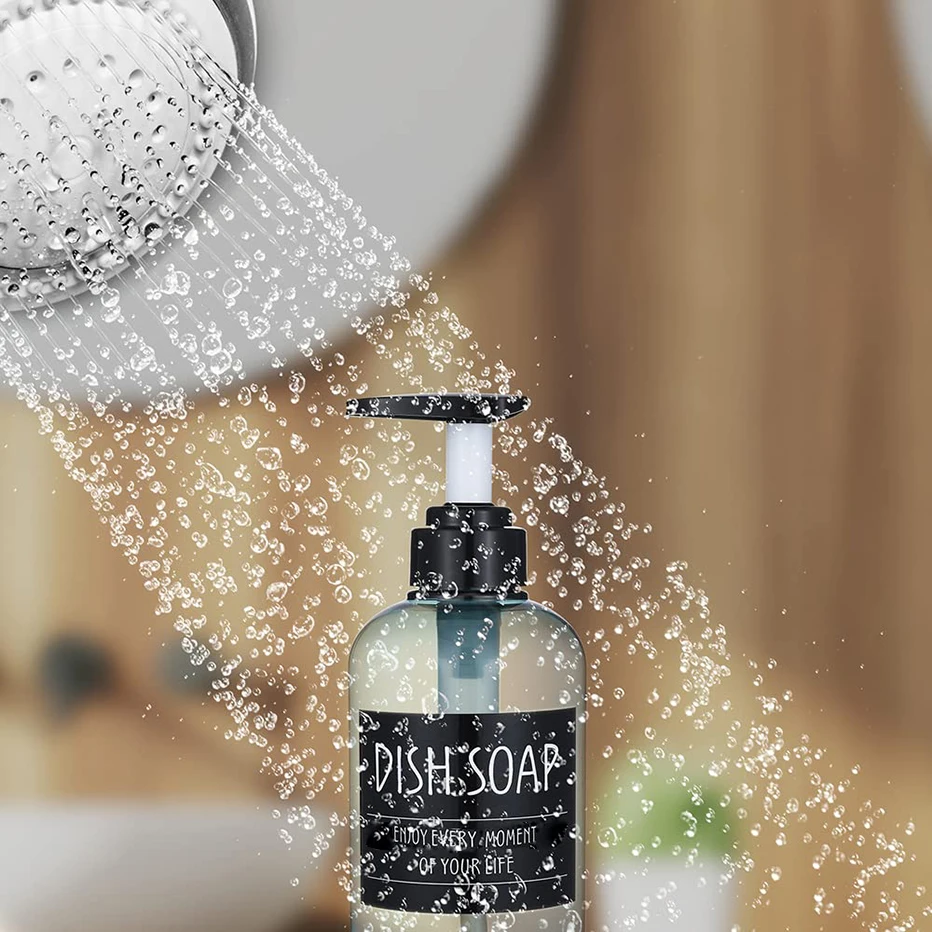 Водонепроницаемые этикетки из ПВХ для мыла 6 шт. бутылок ванной комнаты наклейки