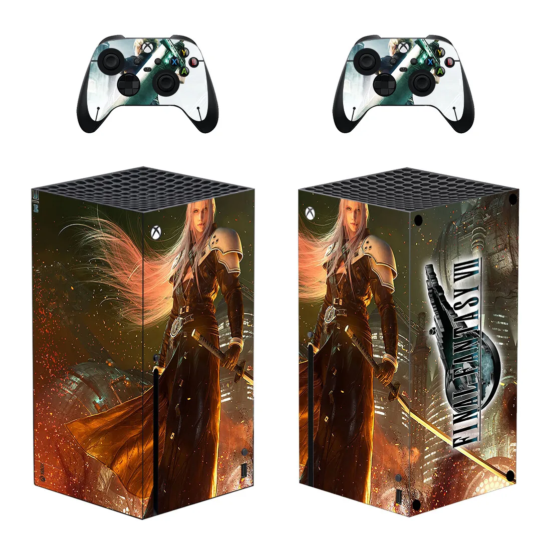 

Final Fantasy Style Xbox Series X Skin Sticker for Console & 2 Controllers Decal Vinyl Protective Skins Style 1