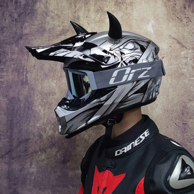 Motorbike Cross Racing Motorcycle Helmet Safety Enduro Capacete Motorrad Engine Cafe Racer Full Face Helmets Cascos Para Moto enlarge