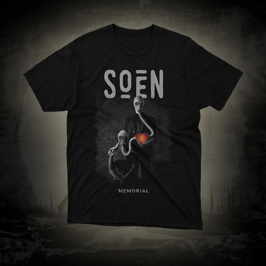 Черная хлопковая Футболка Soen Band в стиле унисекс большого размера