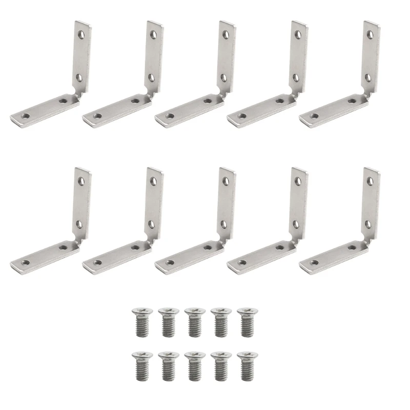 

10 Pack 90-Degree Cabinet Handle Corner Connectors Secure & Elegant Fittings