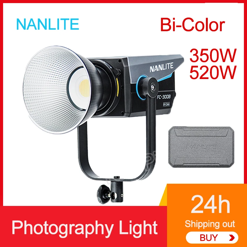 Фото Nanguang Nanlite 350W 520W Bi-Color СВЕТОДИОДНЫЙ Photography 2700K-6500K, профессиональное Наружное Освещение COB, Стробоскопическая Лампа №1