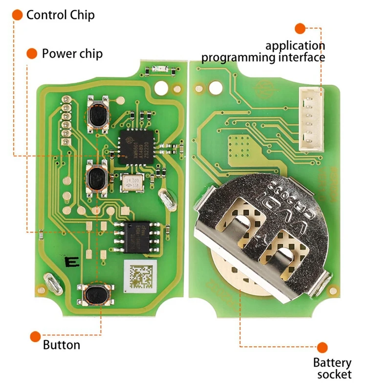 Для Xhorse xjo02en Автомобильный Брелок дистанционного управления с ключом 2 + 1 кнопка