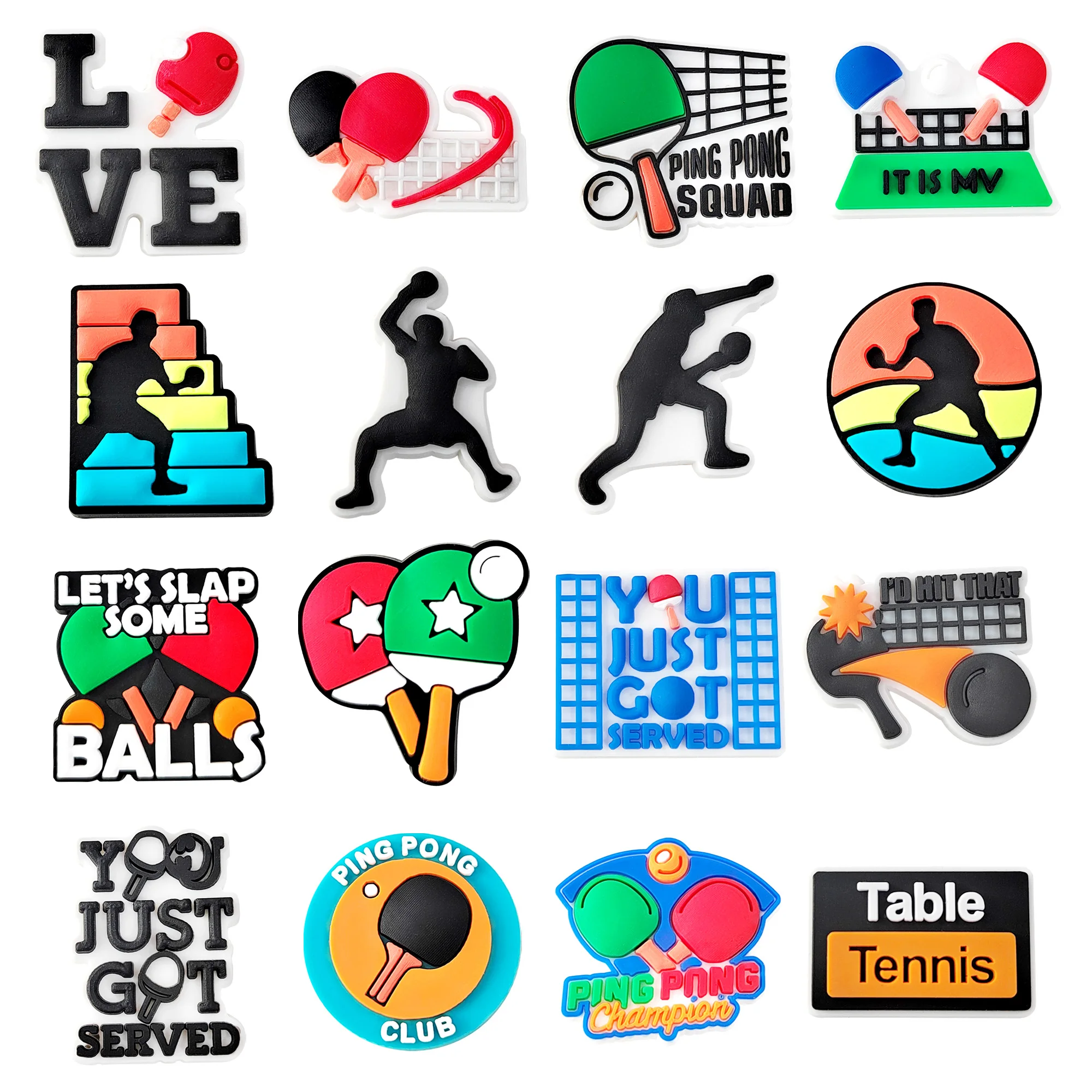 16 шт./набор подвески для обуви