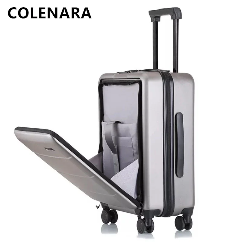 COLENARA 18/20/22/24/26Inch New Suitcase Universal Retro Trolley Case Set Ladies Portable Makeup Bag with Wheels Rolling Luggage