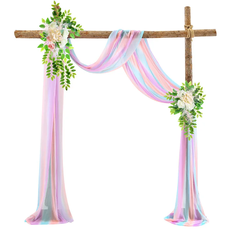 

Радужные арки детский душ фон окно День Святого Валентина занавеска Свадьба Рождество День Рождения вечерние украшение