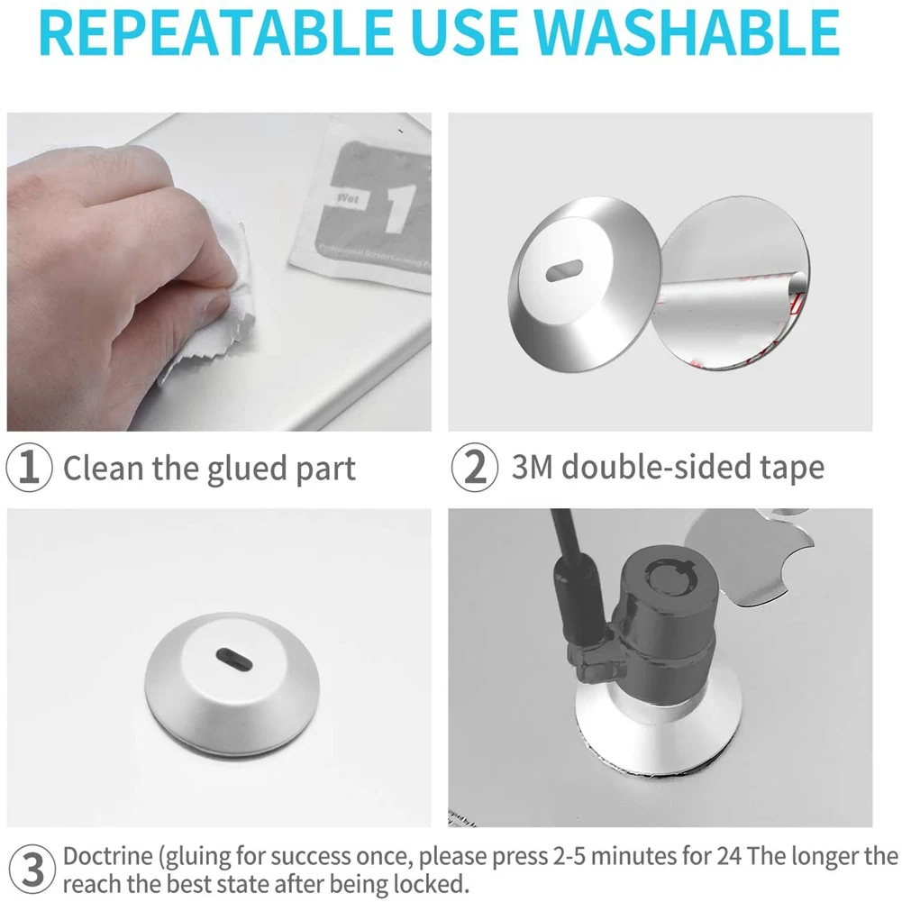 Клейкая защитная пластина с анкерной пластиной со слотом для кабелей запирания