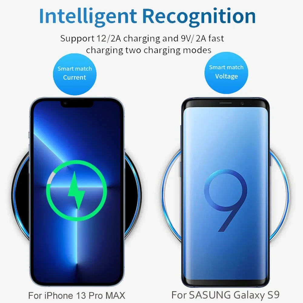 Фото Беспроводное зарядное устройство 65 Вт, коврик типа C для iPhone 15 14 13 12 11 Airpods Samsung S22 S21 S23, быстрая Беспроводная зарядная док-станция №4