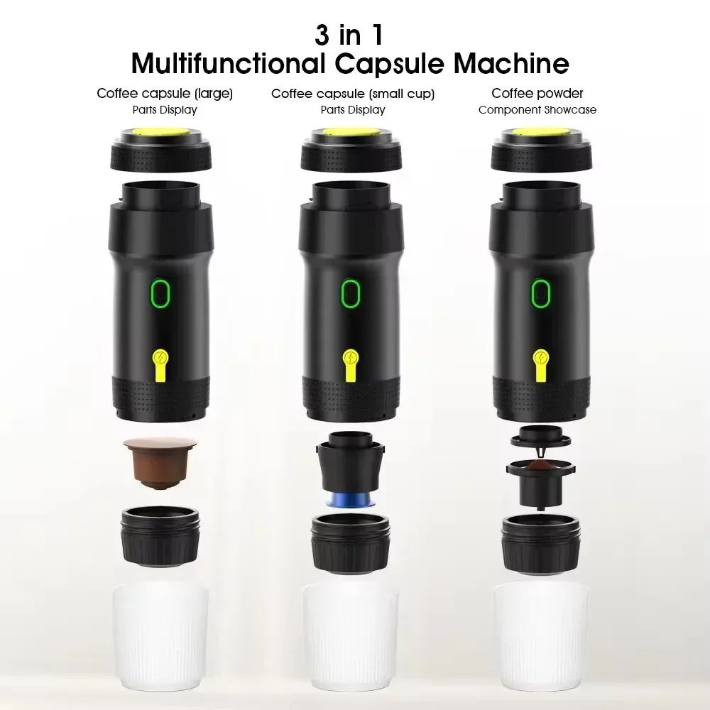 Беспроводная электрическая портативная кофемашина для эспрессо автомобиля и