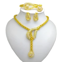 kingdom ma african jewelry set fashion dubai wedding earrings pendant necklace for bridal design gold color nigerian accessory