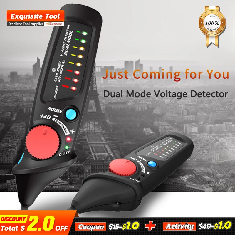 

AC Intelligent Non-contact Voltage Detector Test Pen Induction Detection Volt Current High precision Test Pencil For Electrician