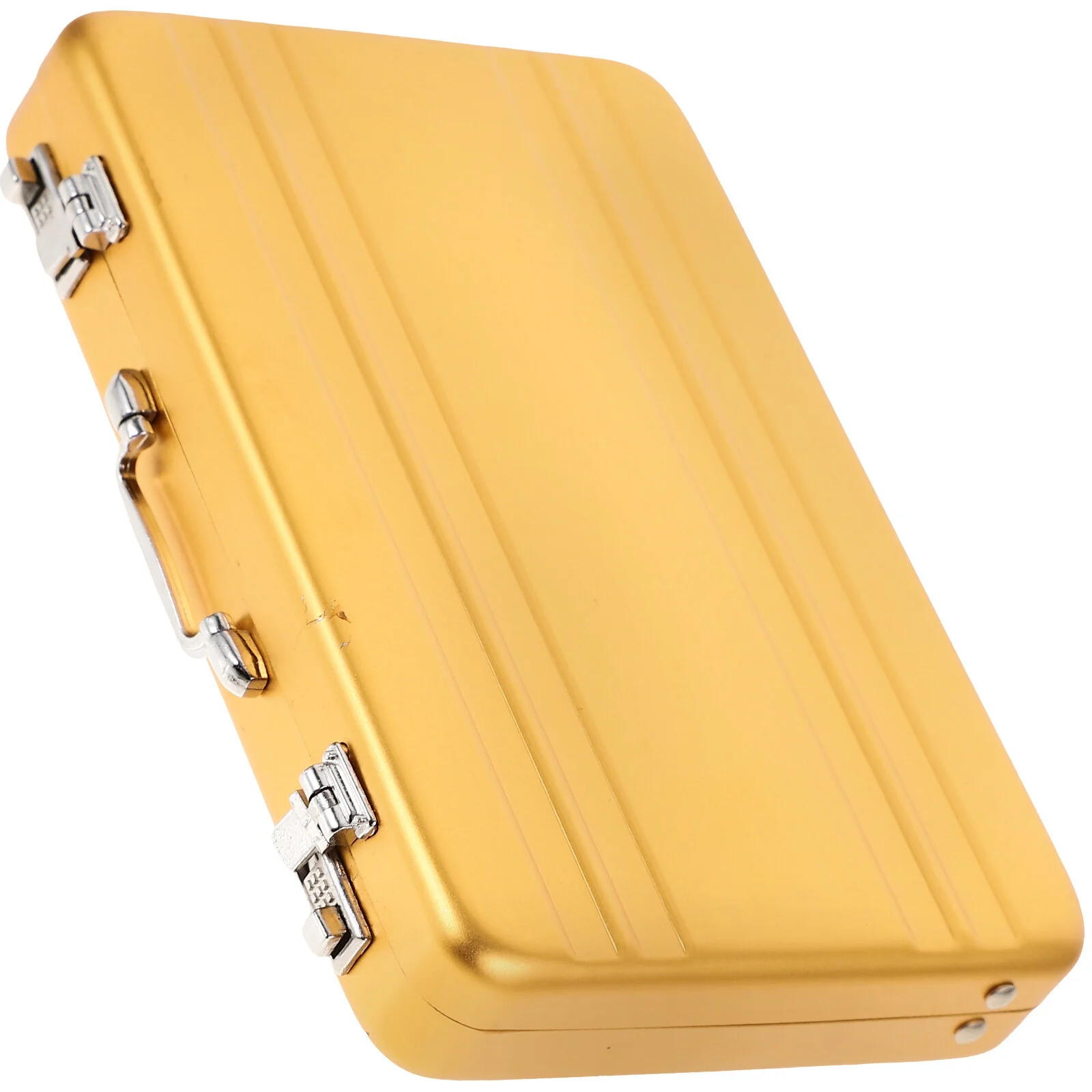 

ID Card Table Pictures Holder Case Cards Container Business Stand Note Metal Credit