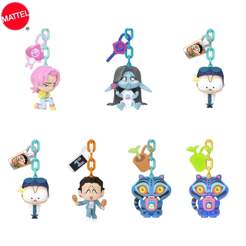 Фото Оригинальная мини-фигурка-брелок Mattel Kpop Demon Hunters из коллекционной серии Blind Box, декоративный аксессуар для сумок, подарок для поклонников Kpop. №5